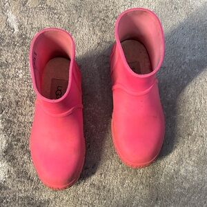 UGG Kids Vibrant Pink Rain Boots